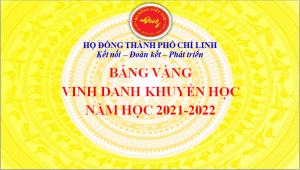 Bảng vàng vinh danh khuyến học năm 2022
