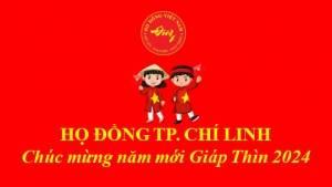 Thư chúc mừng năm mới Giáp Thìn 2024 của Trưởng ban Liên lạc họ Đồng TP. Chí Linh
