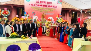 BLL họ Đồng TP. Chí Linh tổ chức lễ dâng hương tưởng niệm 695 năm ngày viên tịch Thiền sư Pháp Loa (1330-2025) tại chùa Thanh Mai