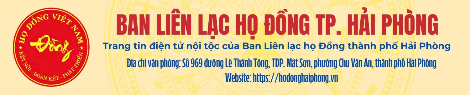 Trang tin Họ Đồng thành phố Hải Phòng